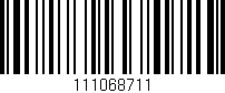 Código de barras (EAN, GTIN, SKU, ISBN): '111068711'