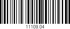 Código de barras (EAN, GTIN, SKU, ISBN): '11109.04'