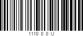 Código de barras (EAN, GTIN, SKU, ISBN): '1110_0_0_U'