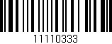 Código de barras (EAN, GTIN, SKU, ISBN): '11110333'