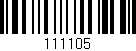 Código de barras (EAN, GTIN, SKU, ISBN): '111105'