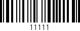Código de barras (EAN, GTIN, SKU, ISBN): '11111'