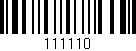 Código de barras (EAN, GTIN, SKU, ISBN): '111110'
