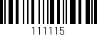 Código de barras (EAN, GTIN, SKU, ISBN): '111115'
