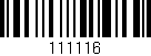 Código de barras (EAN, GTIN, SKU, ISBN): '111116'