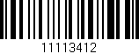 Código de barras (EAN, GTIN, SKU, ISBN): '11113412'
