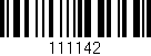 Código de barras (EAN, GTIN, SKU, ISBN): '111142'