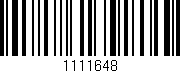 Código de barras (EAN, GTIN, SKU, ISBN): '1111648'