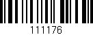 Código de barras (EAN, GTIN, SKU, ISBN): '111176'