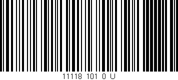 Código de barras (EAN, GTIN, SKU, ISBN): '11118_101_0_U'