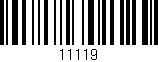 Código de barras (EAN, GTIN, SKU, ISBN): '11119'