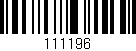 Código de barras (EAN, GTIN, SKU, ISBN): '111196'