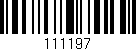 Código de barras (EAN, GTIN, SKU, ISBN): '111197'