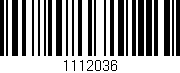 Código de barras (EAN, GTIN, SKU, ISBN): '1112036'