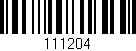 Código de barras (EAN, GTIN, SKU, ISBN): '111204'