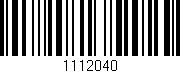 Código de barras (EAN, GTIN, SKU, ISBN): '1112040'