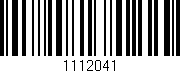 Código de barras (EAN, GTIN, SKU, ISBN): '1112041'