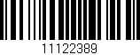 Código de barras (EAN, GTIN, SKU, ISBN): '11122389'