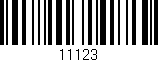 Código de barras (EAN, GTIN, SKU, ISBN): '11123'