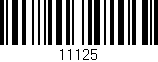 Código de barras (EAN, GTIN, SKU, ISBN): '11125'