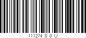 Código de barras (EAN, GTIN, SKU, ISBN): '111274_0_0_U'