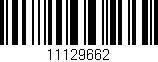 Código de barras (EAN, GTIN, SKU, ISBN): '11129662'