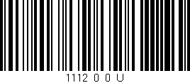 Código de barras (EAN, GTIN, SKU, ISBN): '1112_0_0_U'