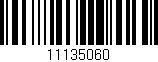 Código de barras (EAN, GTIN, SKU, ISBN): '11135060'