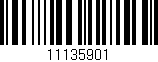 Código de barras (EAN, GTIN, SKU, ISBN): '11135901'