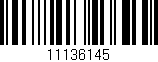 Código de barras (EAN, GTIN, SKU, ISBN): '11136145'