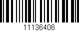 Código de barras (EAN, GTIN, SKU, ISBN): '11136406'