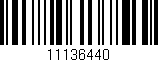 Código de barras (EAN, GTIN, SKU, ISBN): '11136440'