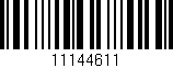 Código de barras (EAN, GTIN, SKU, ISBN): '11144611'