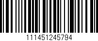 Código de barras (EAN, GTIN, SKU, ISBN): '111451245794'