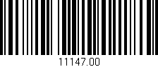 Código de barras (EAN, GTIN, SKU, ISBN): '11147.00'