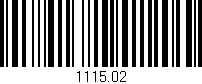 Código de barras (EAN, GTIN, SKU, ISBN): '1115.02'