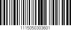 Código de barras (EAN, GTIN, SKU, ISBN): '1115050303601'