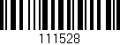 Código de barras (EAN, GTIN, SKU, ISBN): '111528'