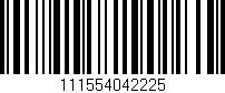 Código de barras (EAN, GTIN, SKU, ISBN): '111554042225'