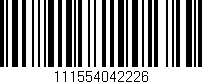 Código de barras (EAN, GTIN, SKU, ISBN): '111554042226'