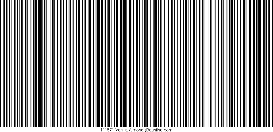 Código de barras (EAN, GTIN, SKU, ISBN): '111571-Vanilla-Almond-(Baunilha-com'