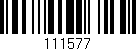 Código de barras (EAN, GTIN, SKU, ISBN): '111577'