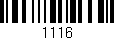 Código de barras (EAN, GTIN, SKU, ISBN): '1116'
