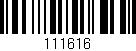 Código de barras (EAN, GTIN, SKU, ISBN): '111616'