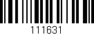 Código de barras (EAN, GTIN, SKU, ISBN): '111631'