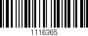 Código de barras (EAN, GTIN, SKU, ISBN): '1116365'
