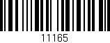 Código de barras (EAN, GTIN, SKU, ISBN): '11165'