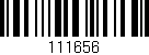 Código de barras (EAN, GTIN, SKU, ISBN): '111656'