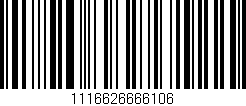 Código de barras (EAN, GTIN, SKU, ISBN): '1116626666106'