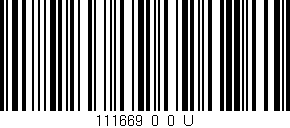 Código de barras (EAN, GTIN, SKU, ISBN): '111669_0_0_U'